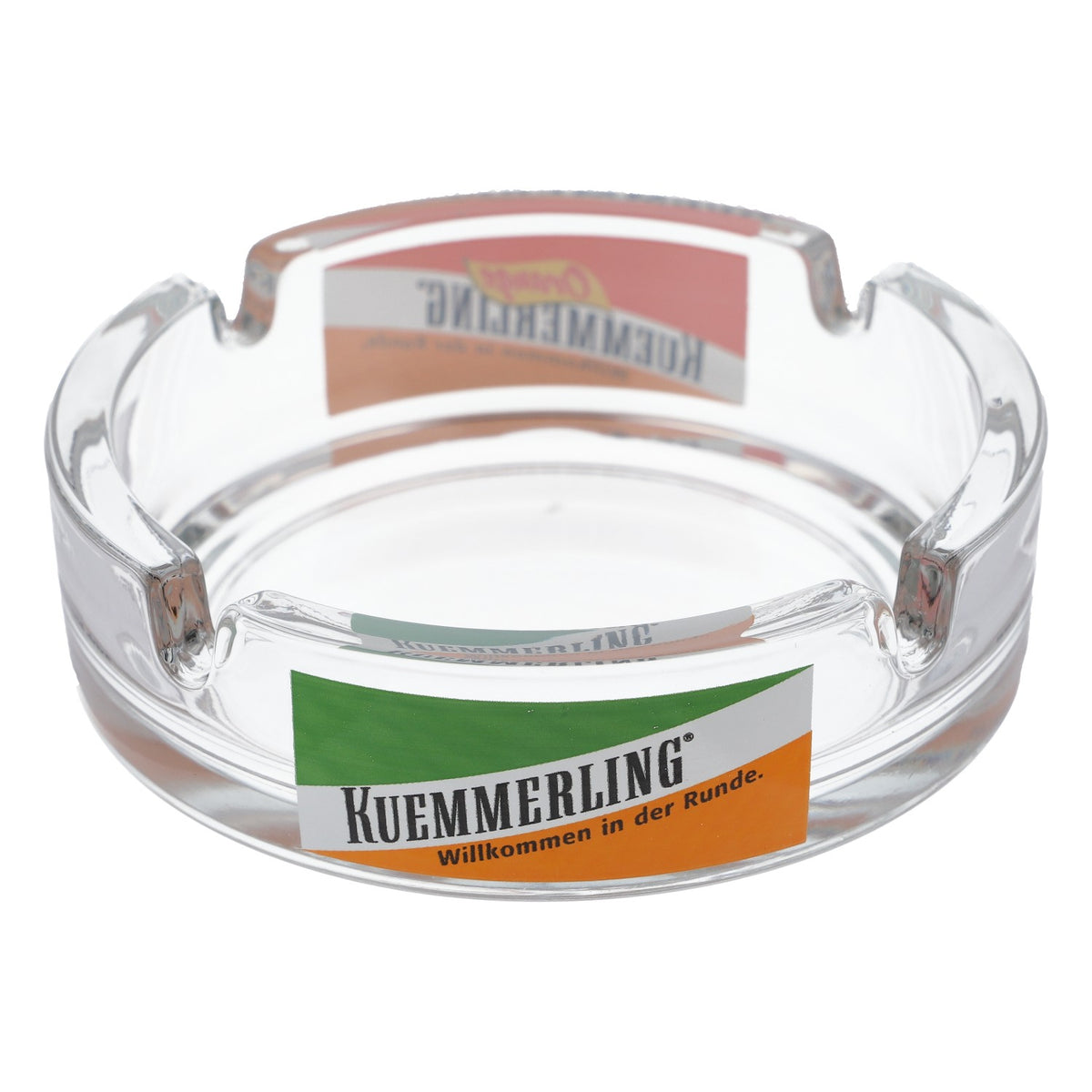 Cendrier en verre pour liqueur Kümmerling, accessoire de bar transparent