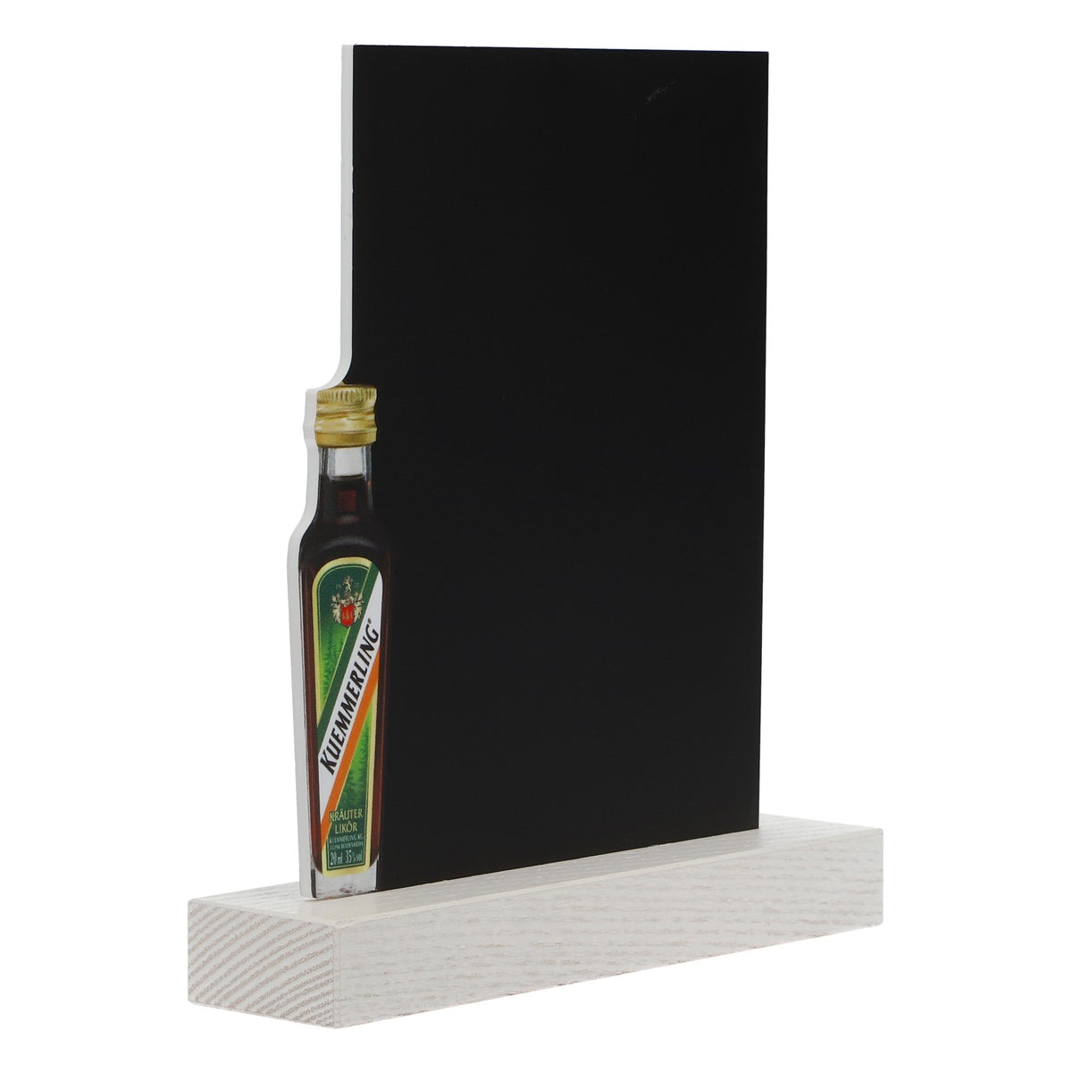 Liqueur Kümmerling Mini ardoise, présentoir de table, neuf, en bois noir