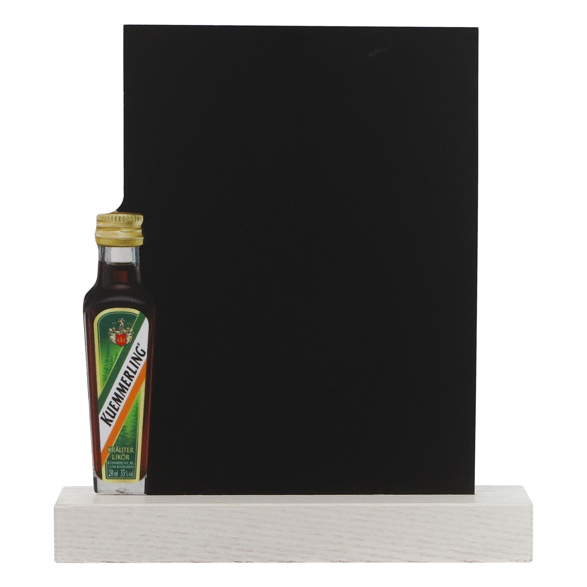 Liqueur Kümmerling Mini ardoise, présentoir de table, neuf, en bois noir – Vue 2