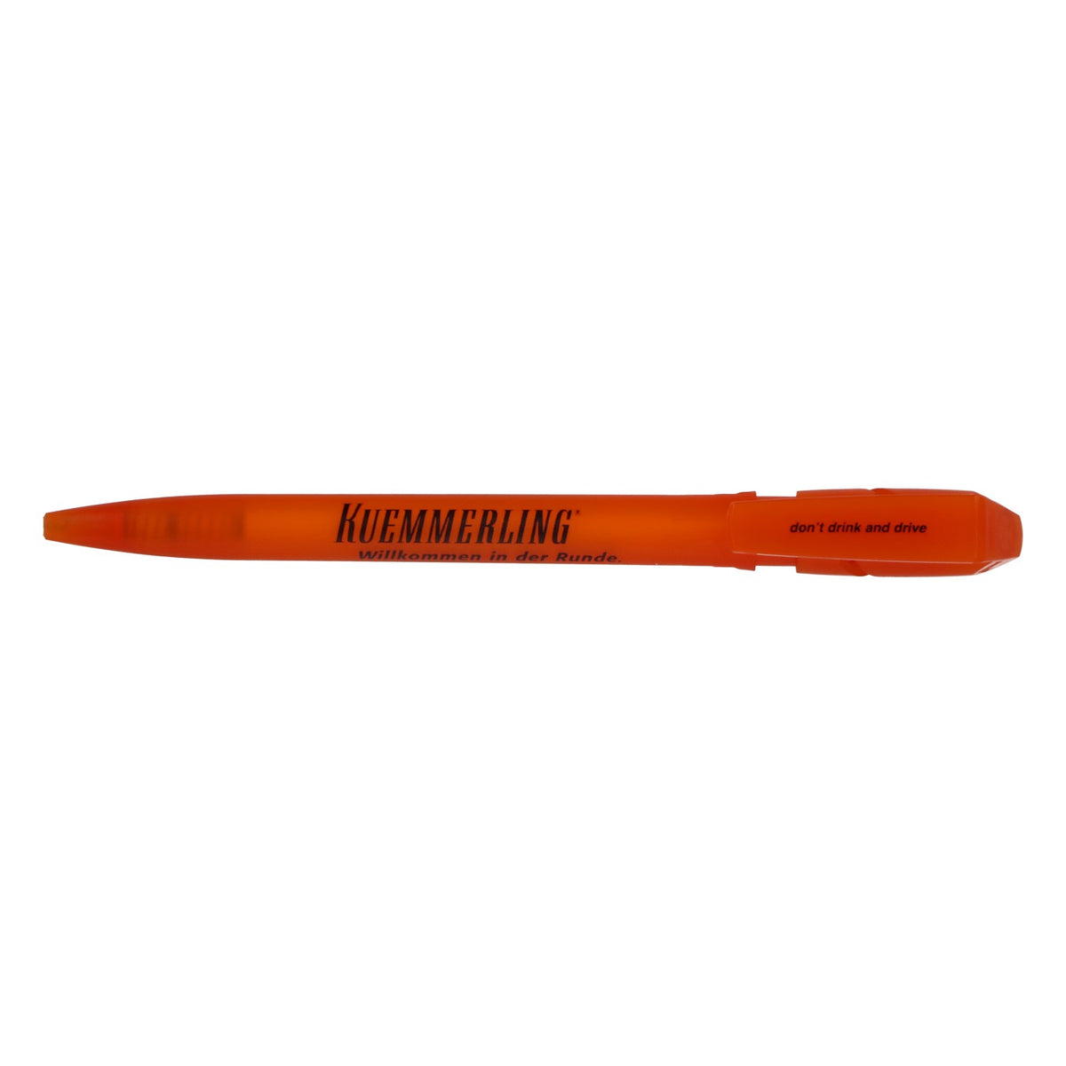 Stylo à bille Kümmerling à l'eau-de-vie, orange, produit dérivé, neuf, pièce de collection – Vue 2