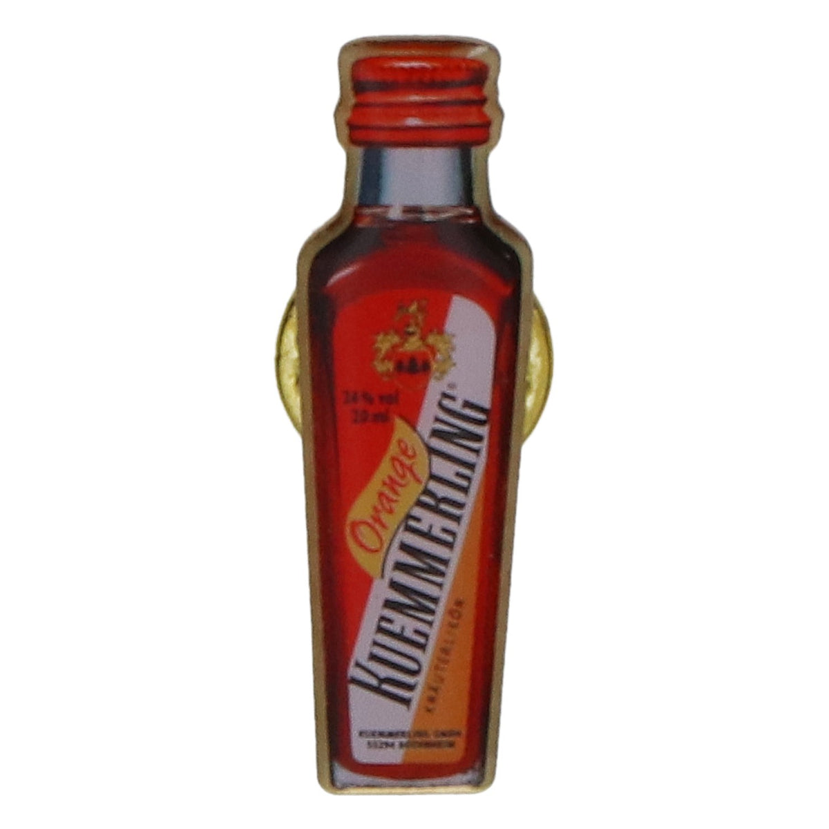 Pin's pour bouteille de liqueur d'orange Kümmerling - Neuf - Métal - Pour les amateurs de liqueurs aux herbes