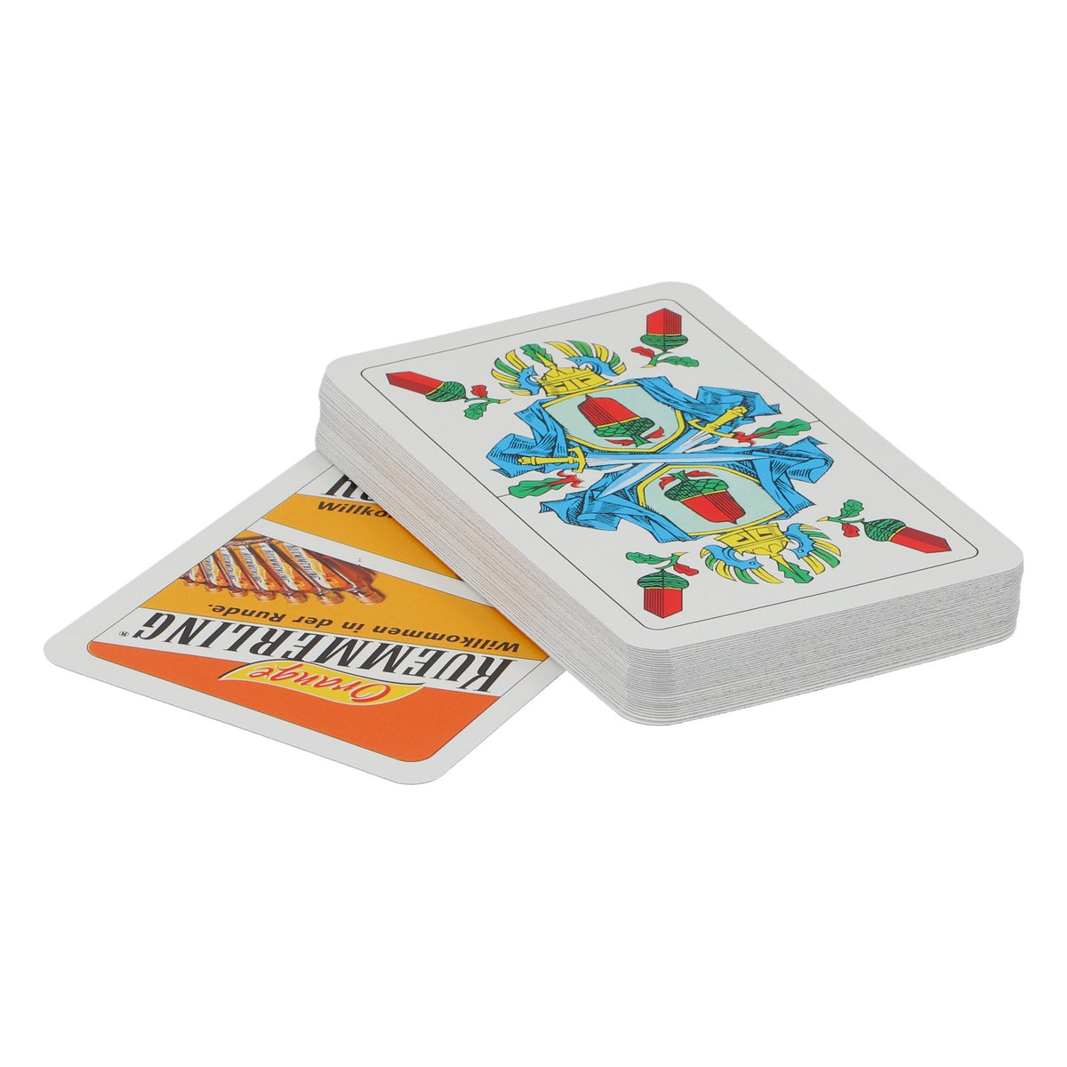 Jeu de cartes Kümmerling Skat, illustrations allemandes, 32 cartes, article pour fans