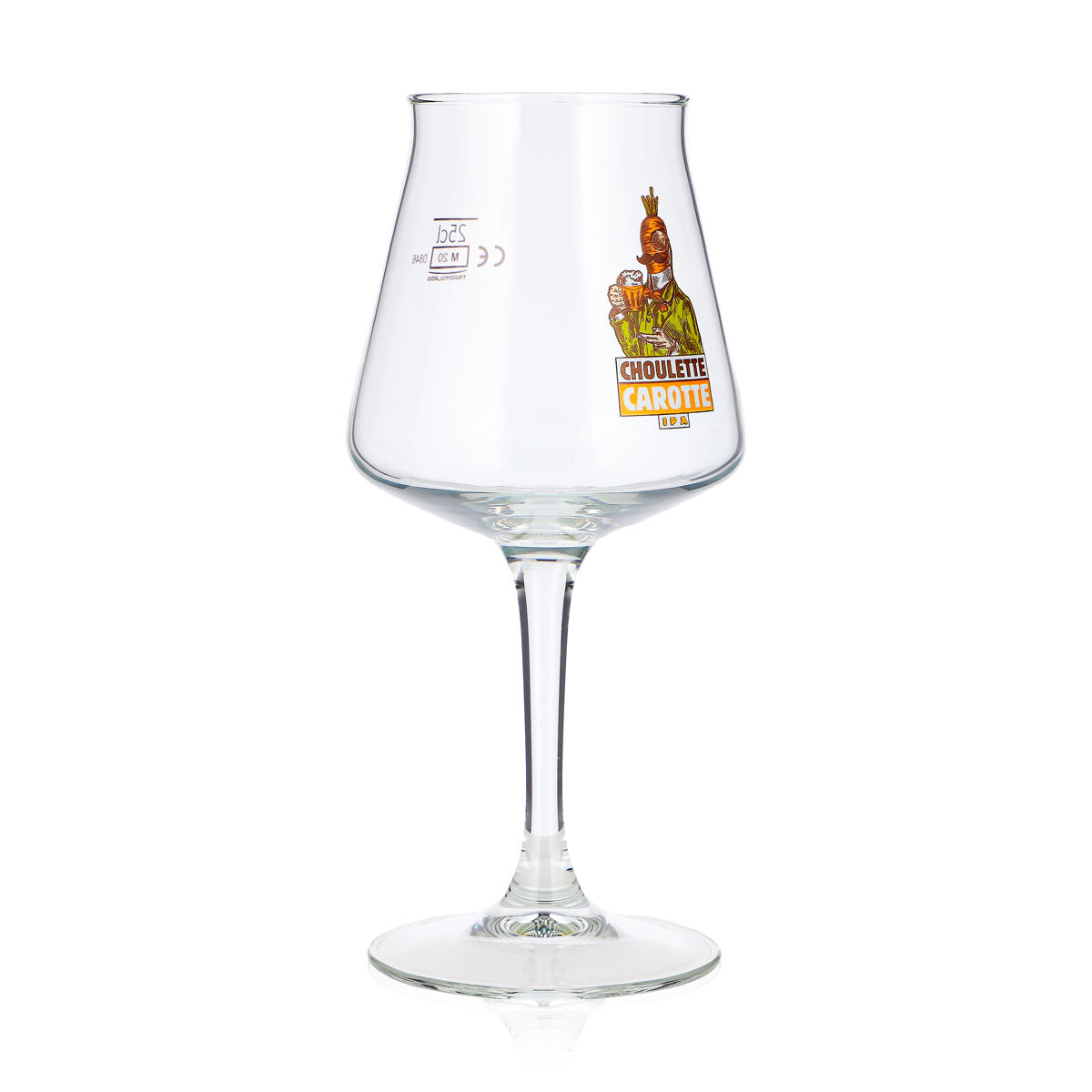 Verre à bière La Choulette 0,25 l, forme tulipe « Choulette Carotte », verre de dégustation, verre à bière – Vue 2