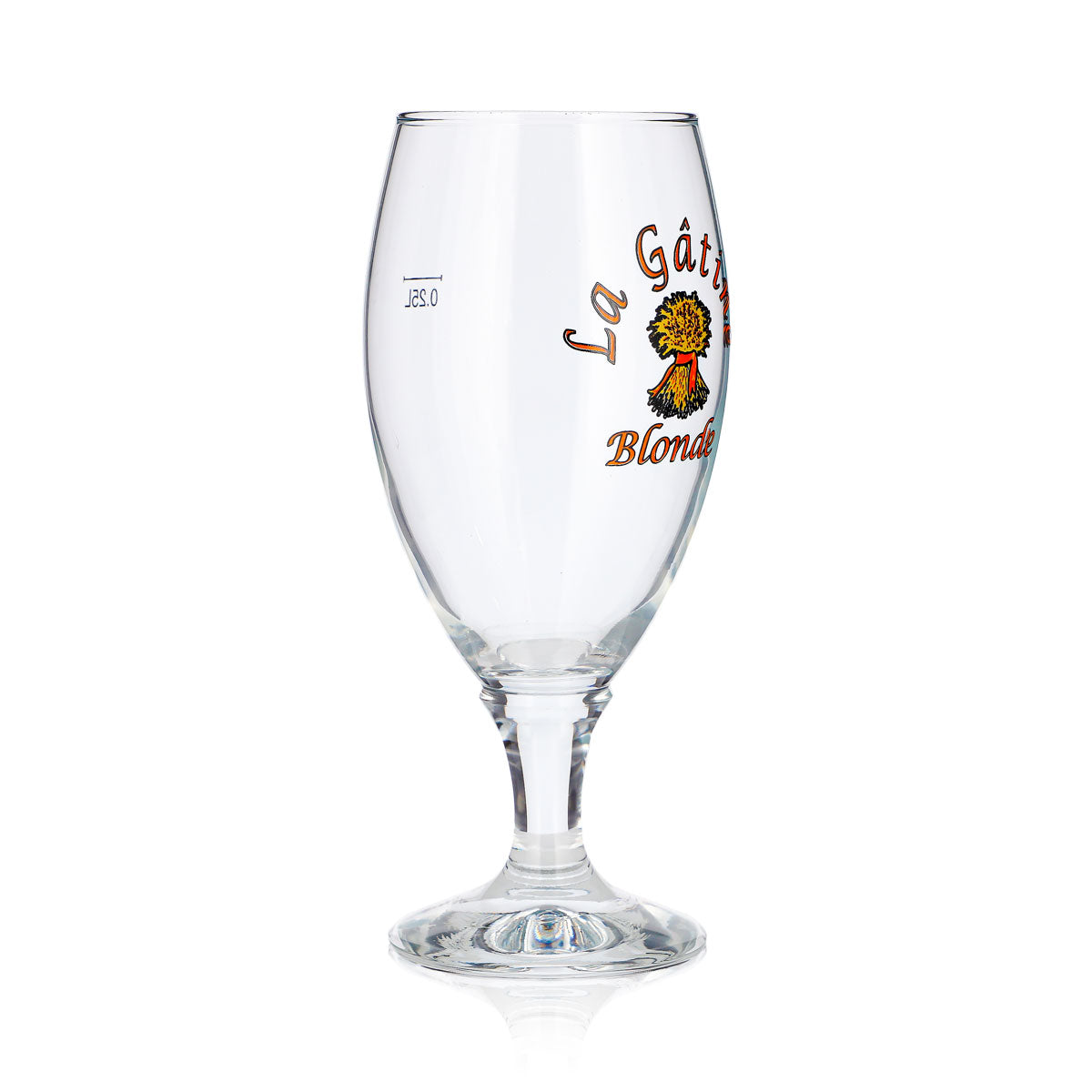 Verre à bière La Gatine 0,25 l, modèle « Pokal », Blonde Durobor Sevilla – Vue 3