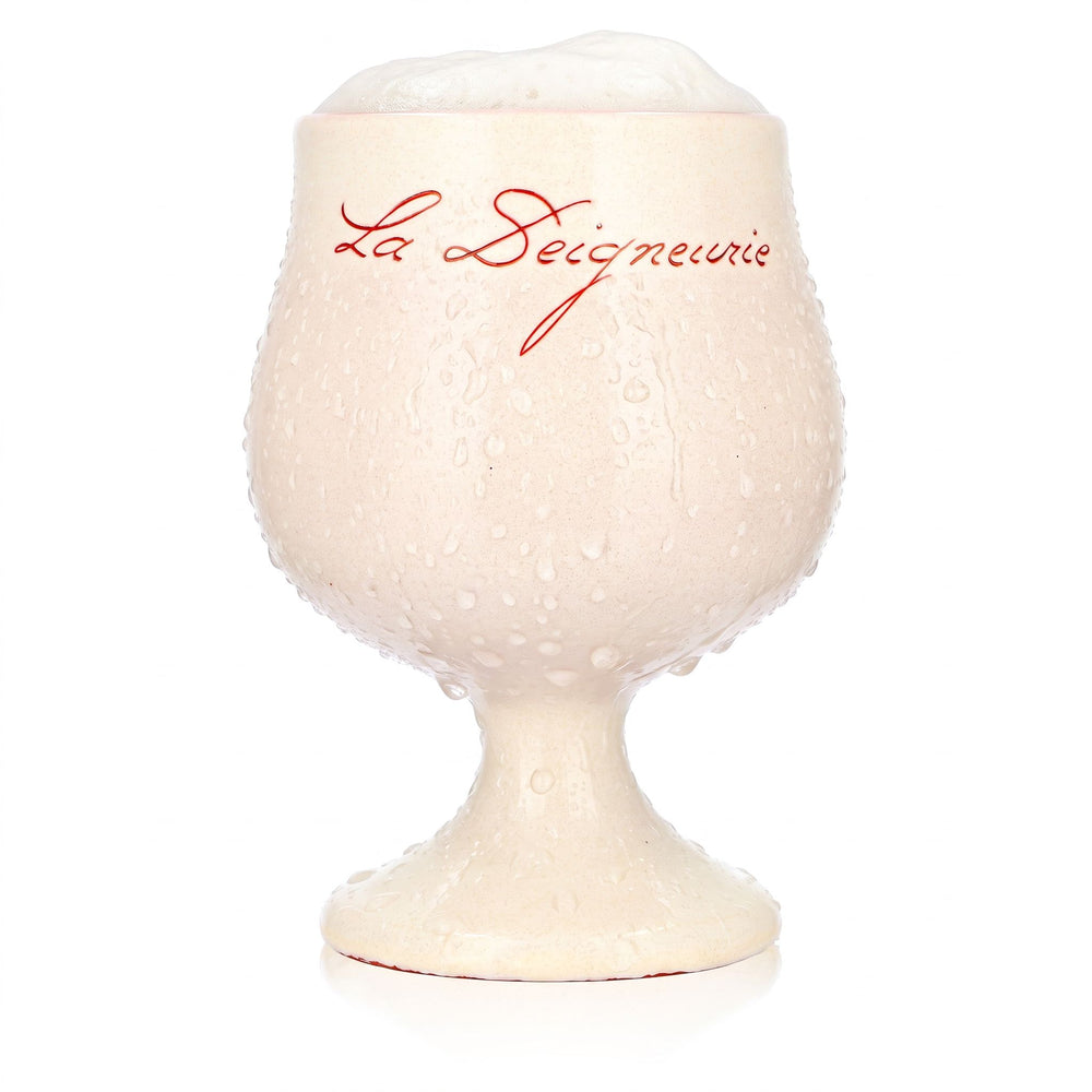 Verre à bière La Seigneurie, verre de collection, chope, mug, cruche en terre cuite, calice, 0,43 l, faïence