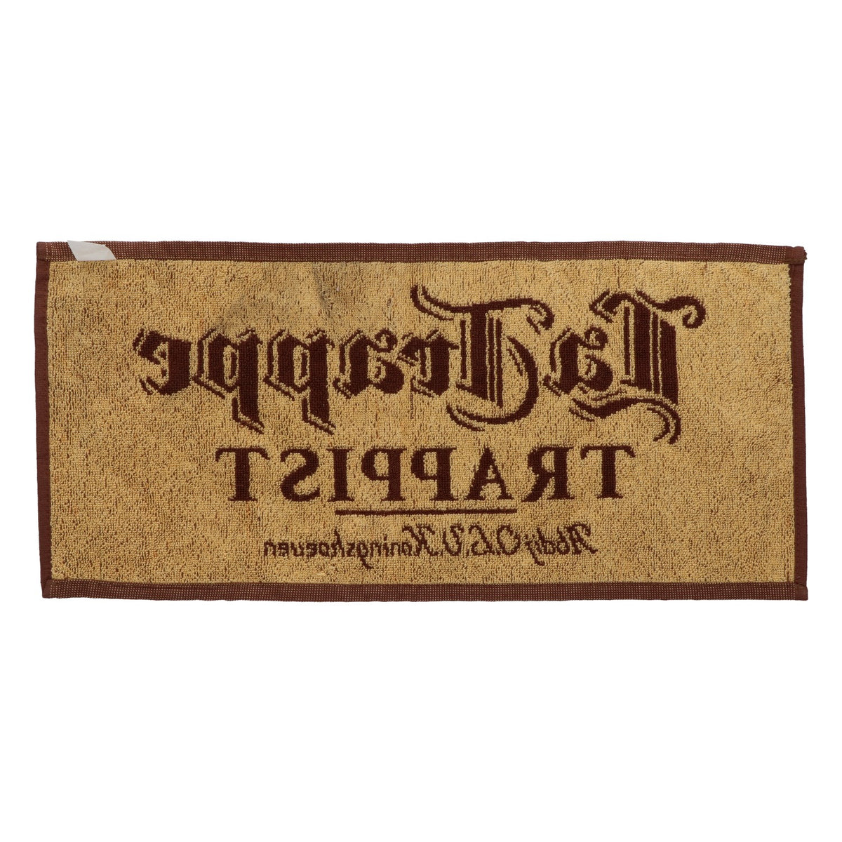 Serviette de bière La Trappe, serviette de barbe, marron, trappiste, nouvelle, en coton – Vue 2