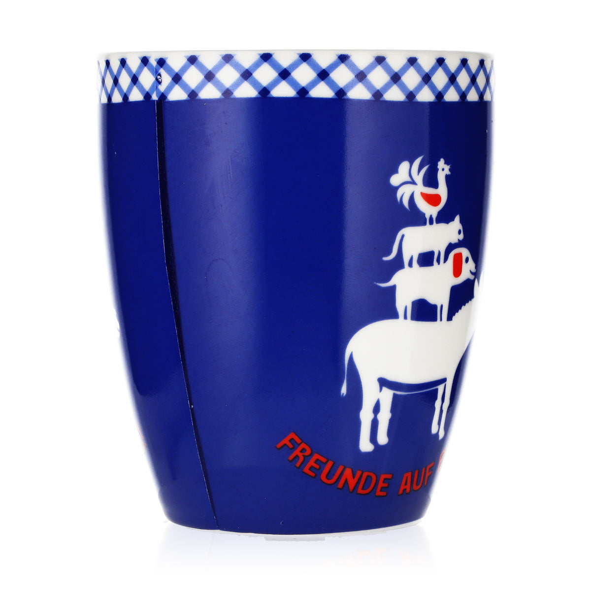 Tasse à café en verre « Landliebe » bleue, motif « Les Musiciens de Brême » et « Adelheid », en céramique – Vue 2