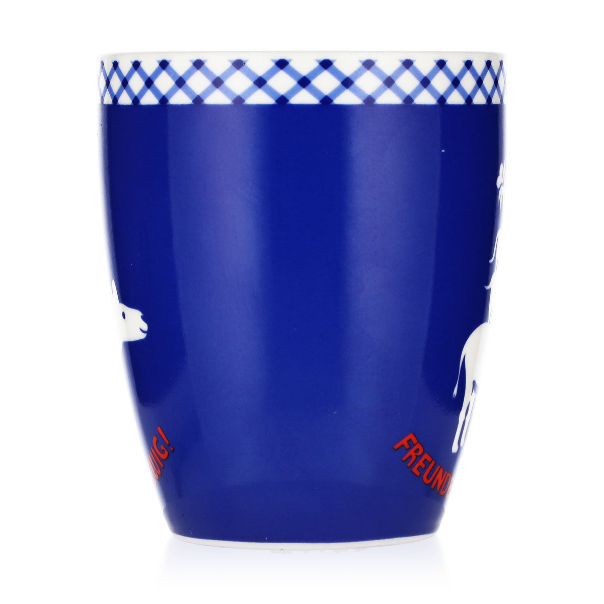 Tasse à café en verre « Landliebe » bleue, motif « Les Musiciens de Brême » et « Adelheid », en céramique – Vue 4