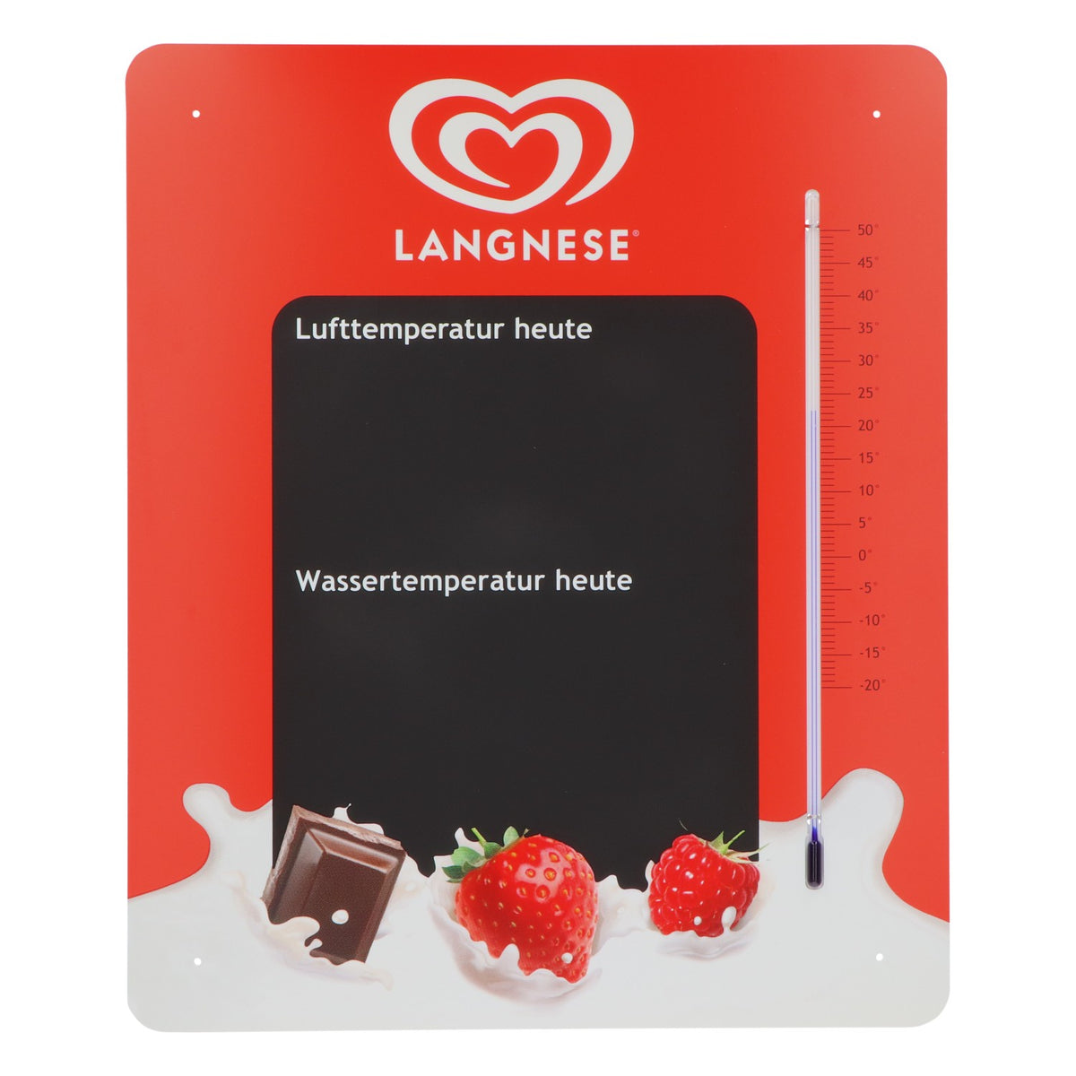 Thermomètre d'extérieur Langnese Eis Klassik des années 90, style rétro