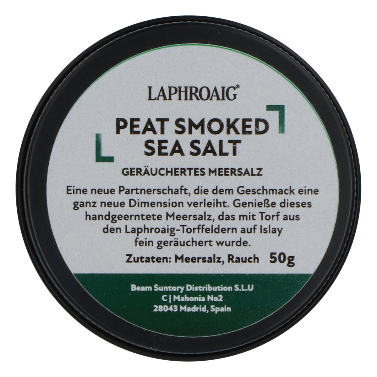 Boîte de whisky Laphroaig avec sel de mer fumé 50 g de sel de cuisine – Vue 2