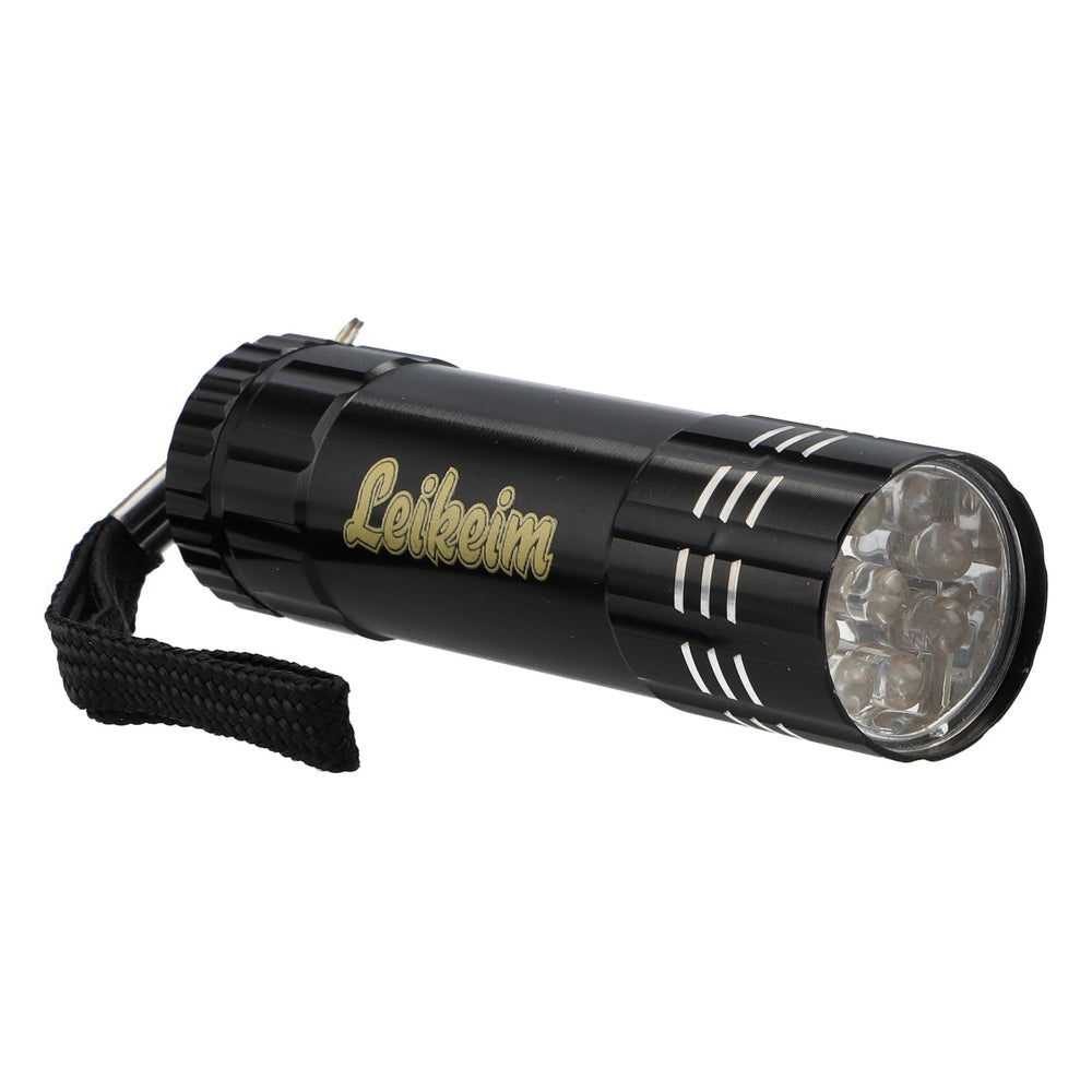 Lampe de poche Leikeim « Bière » à LED, noire, en plastique, piles AAA incluses, éclairage