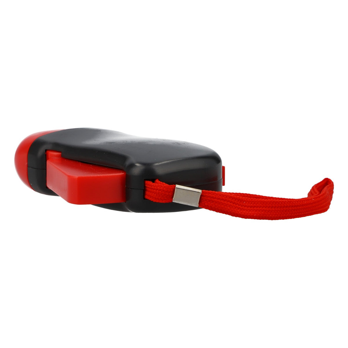 Lampe de poche Leikeim Dynamo noire/rouge, lumière continue, cordon de cou – Vue 4