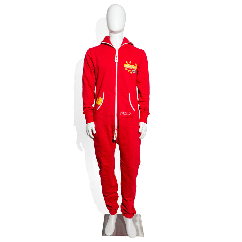 Lorenz Erdnuss Locken Combinaison rouge taille M Moniz « Lock dich aus »