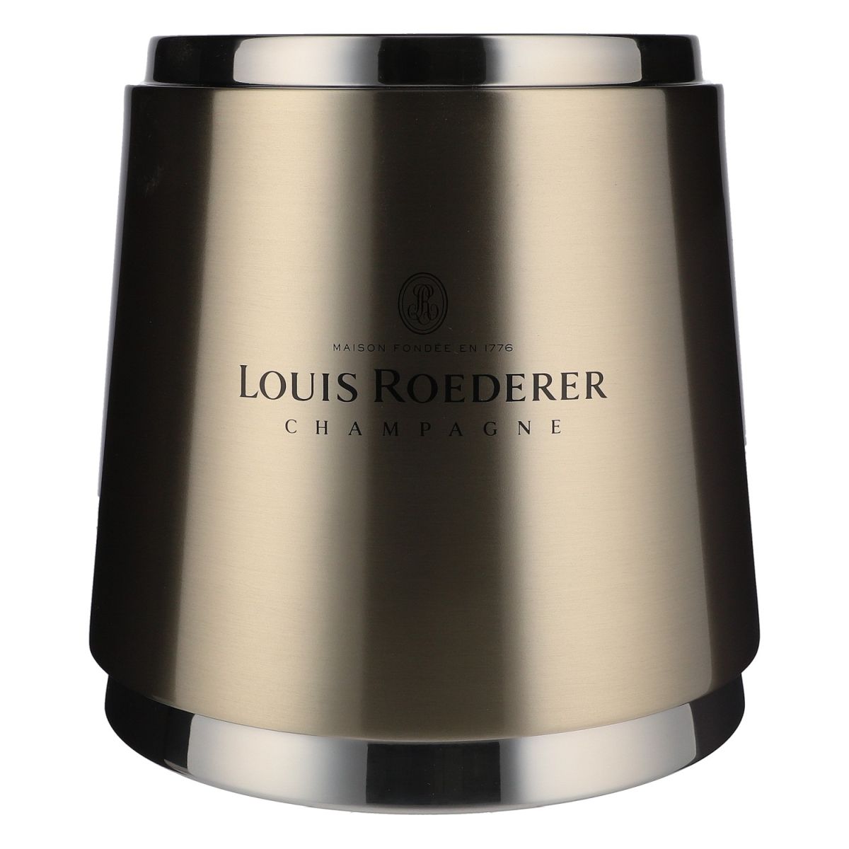 Louis Roederer Refroidisseur de bouteille Single Champagne Inox Bac à glaçons Bac à glace
