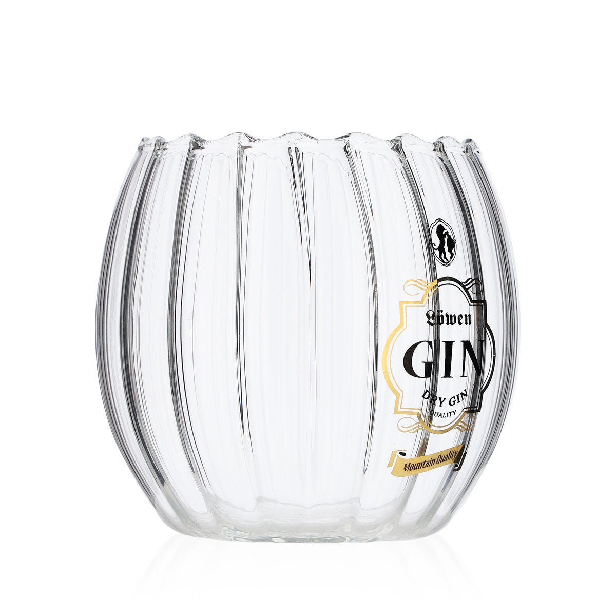 Verre à gin Löwen 0,4 l, tumbler rond, relief, contours très élégants – Vue 2