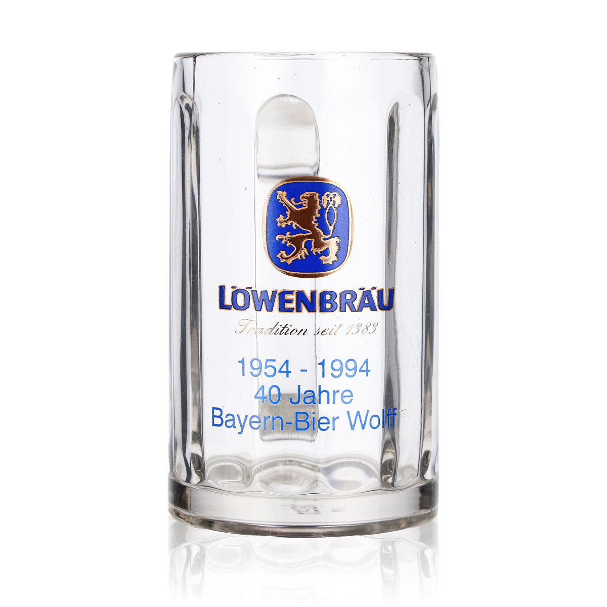 Verre à bière Löwenbräu Verre Seidel Chopes 0,3 l 40 ans Rastal Glückauf