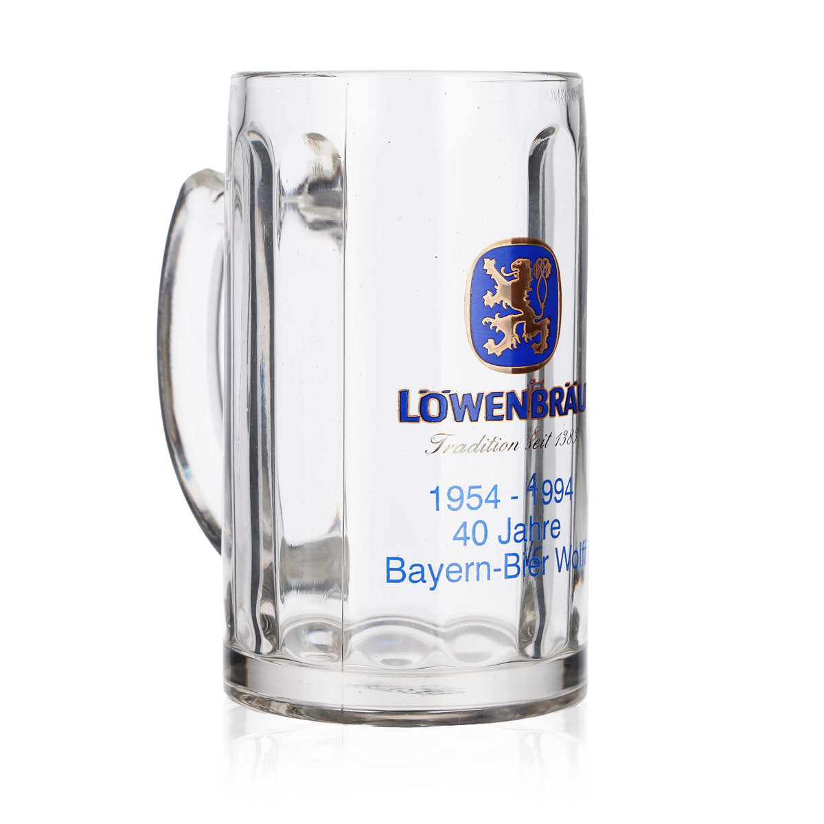 Verre à bière Löwenbräu Verre Seidel Chopes 0,3 l 40 ans Rastal Glückauf – Vue 2