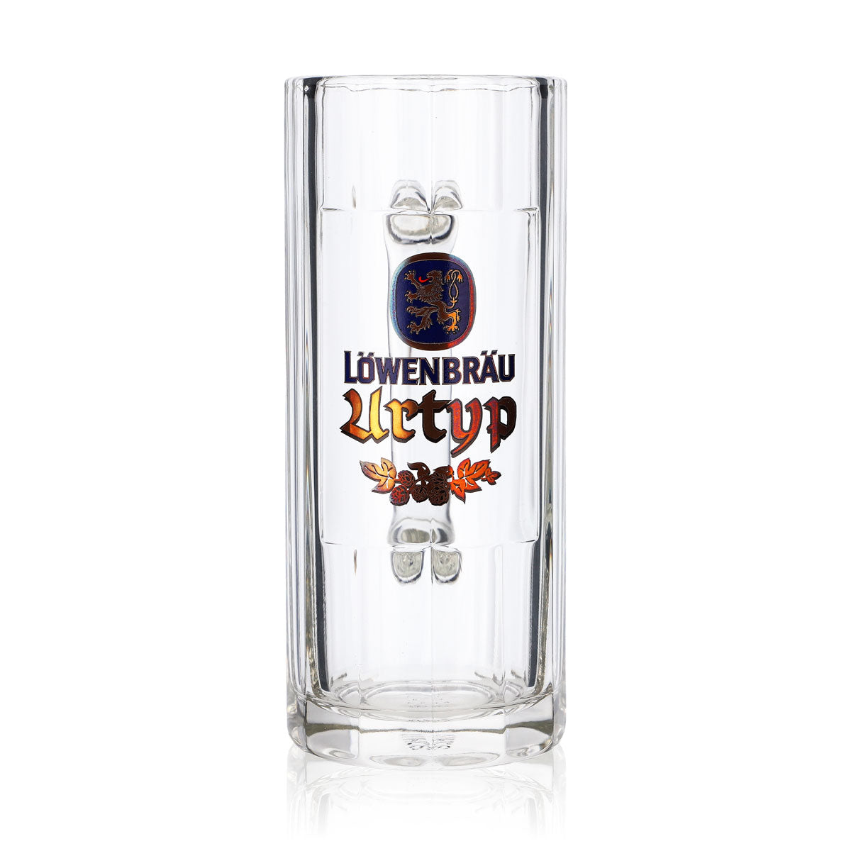Chope à bière Löwenbräu en verre 0,3 l Urtyp Humpen Seidel Contour Verres Brasserie Bavière