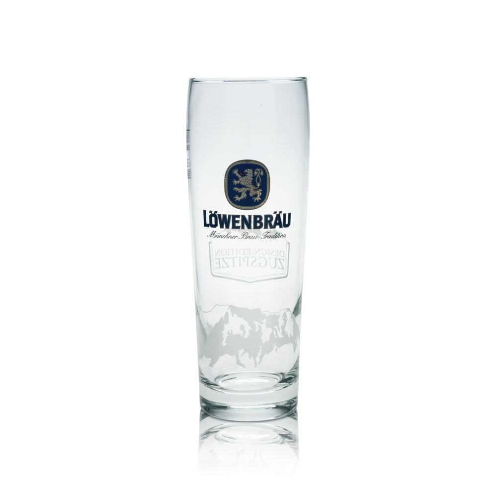 Verre à bière collector Löwenbräu 0,5 l, design Zugspitze, édition spéciale pour les amateurs