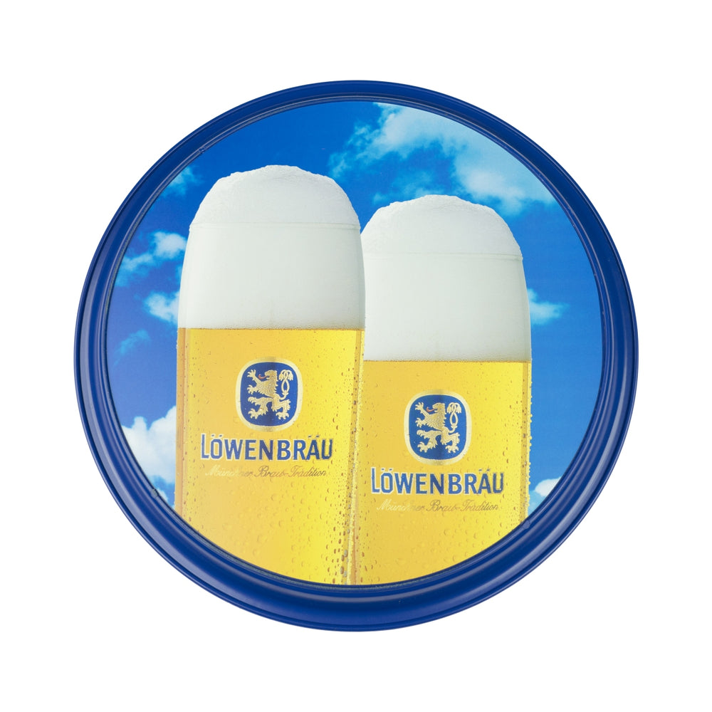 Plateau de service Löwenbräu Ø36cm antidérapant pour la restauration, le service et les serveurs