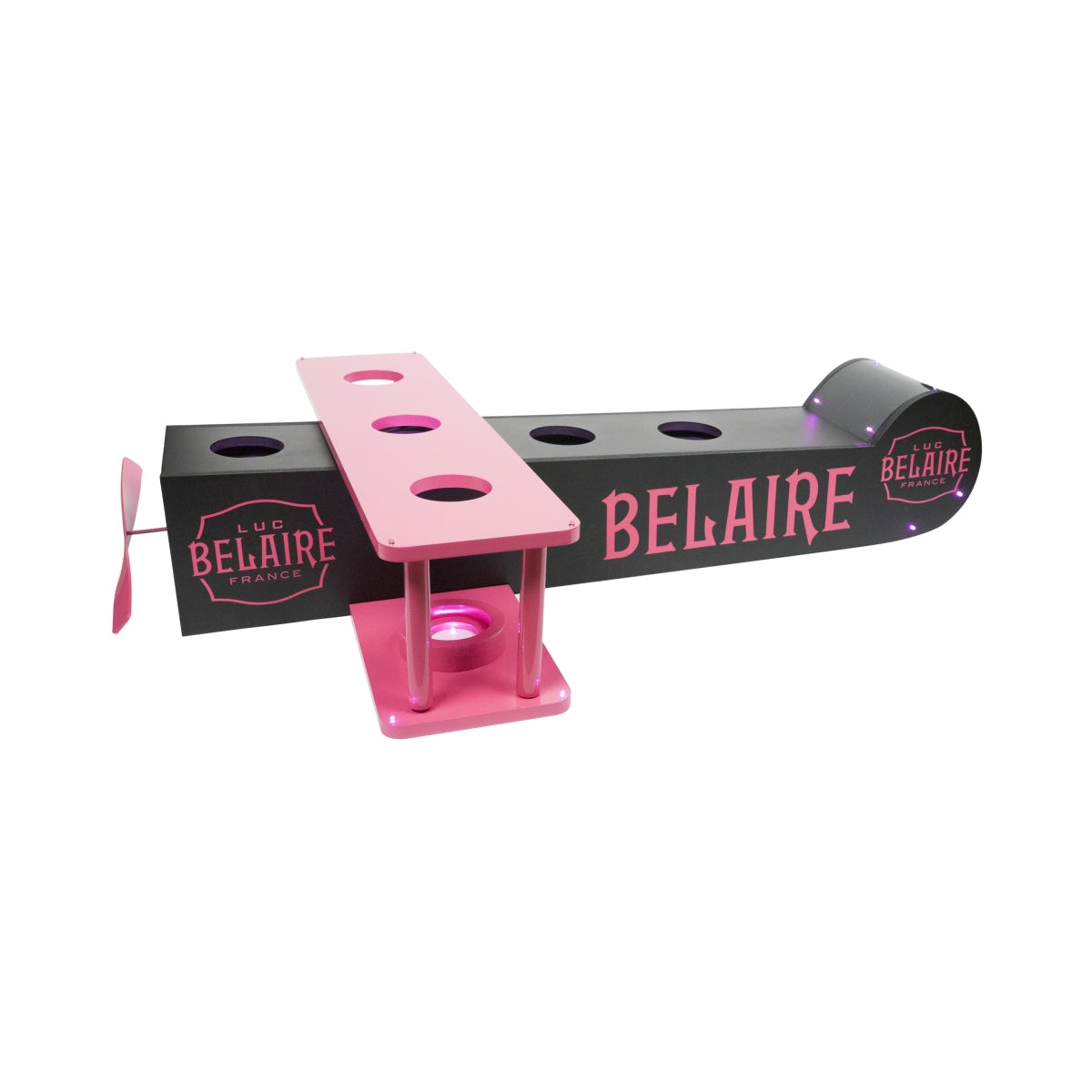 Luc Belaire Glorifier : présentoir décoratif LED en forme d'avion pour vin mousseux, pour bar