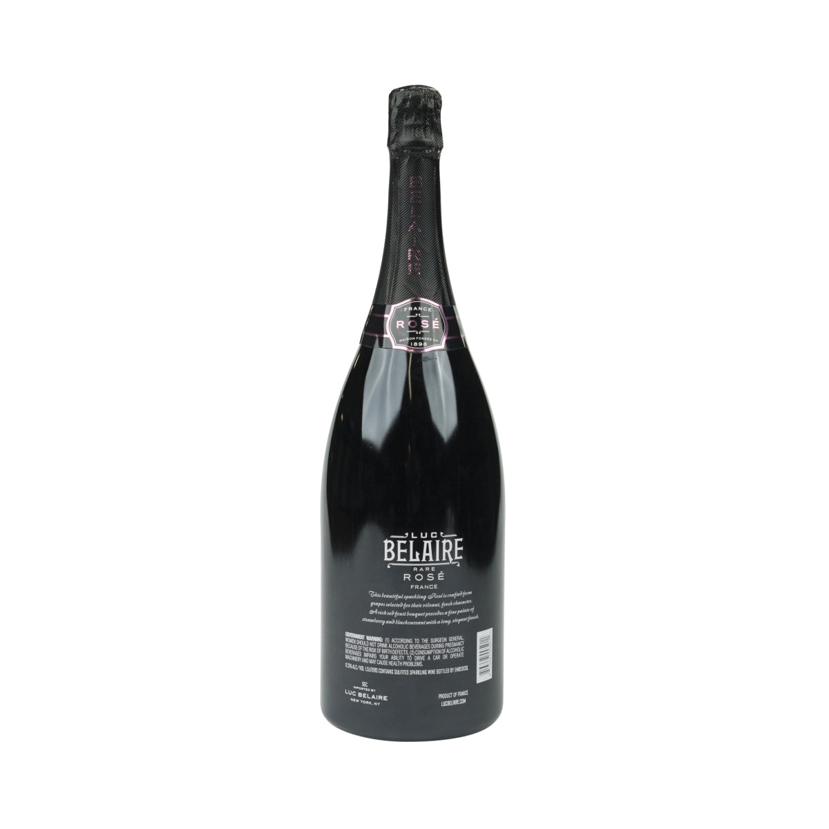 Bouteille de démonstration vide Luc Belaire pour vin mousseux, LED, rosé, magnum 1,5 l, présentoir décoratif – Vue 2