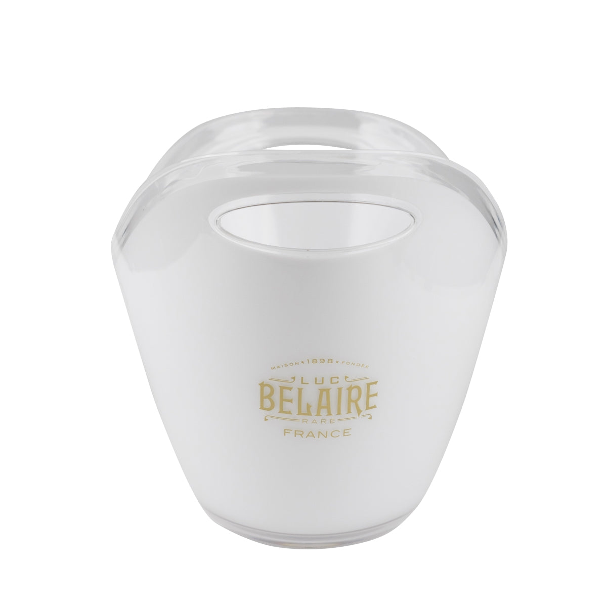Luc Belaire : seau à vin mousseux, blanc, pour bouteilles, avec compartiment à glaçons, seau à bouteilles – Vue 4