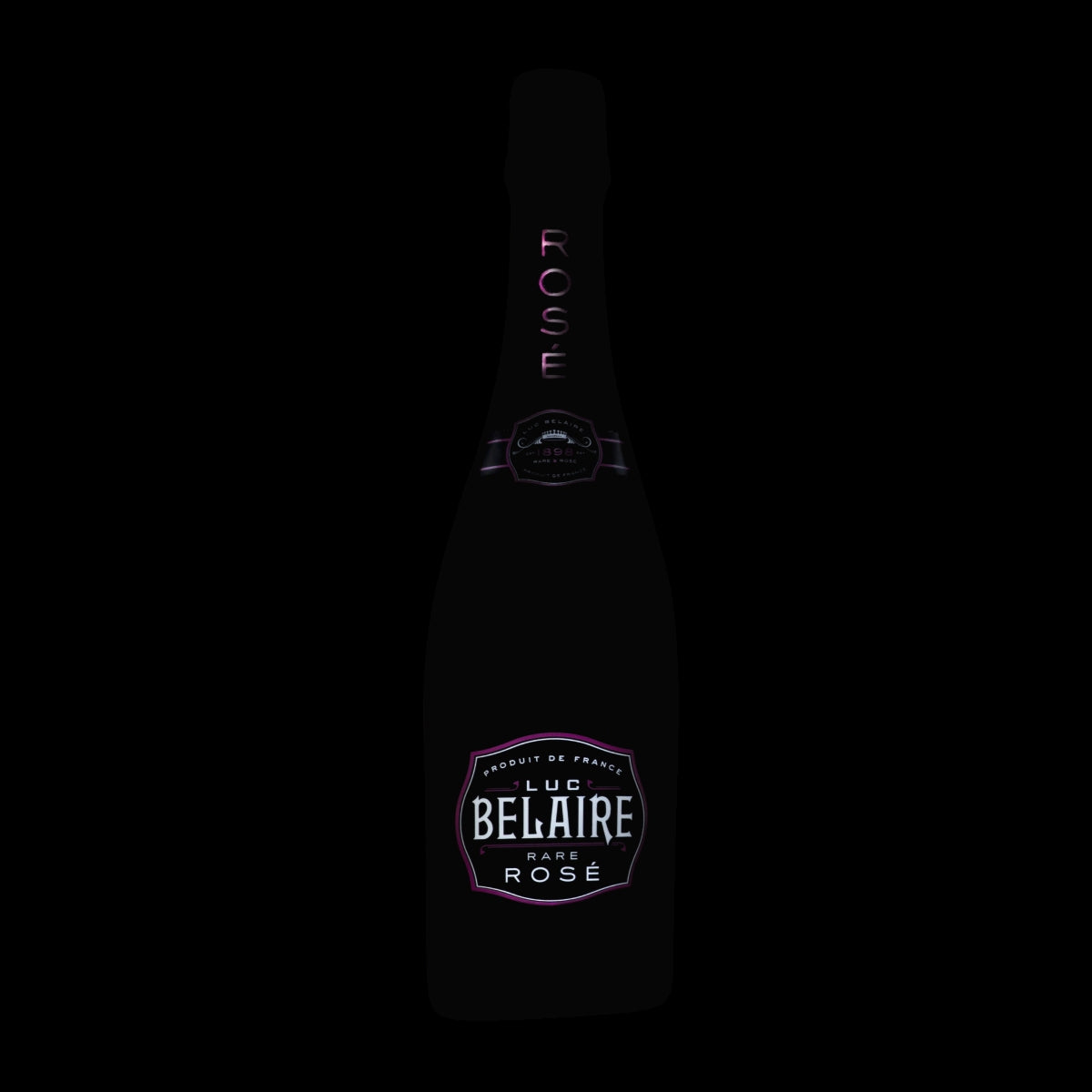Luc Belaire : enseigne publicitaire LED, vin mousseux, présentoir, enseigne lumineuse, décoration lumineuse – Vue 3