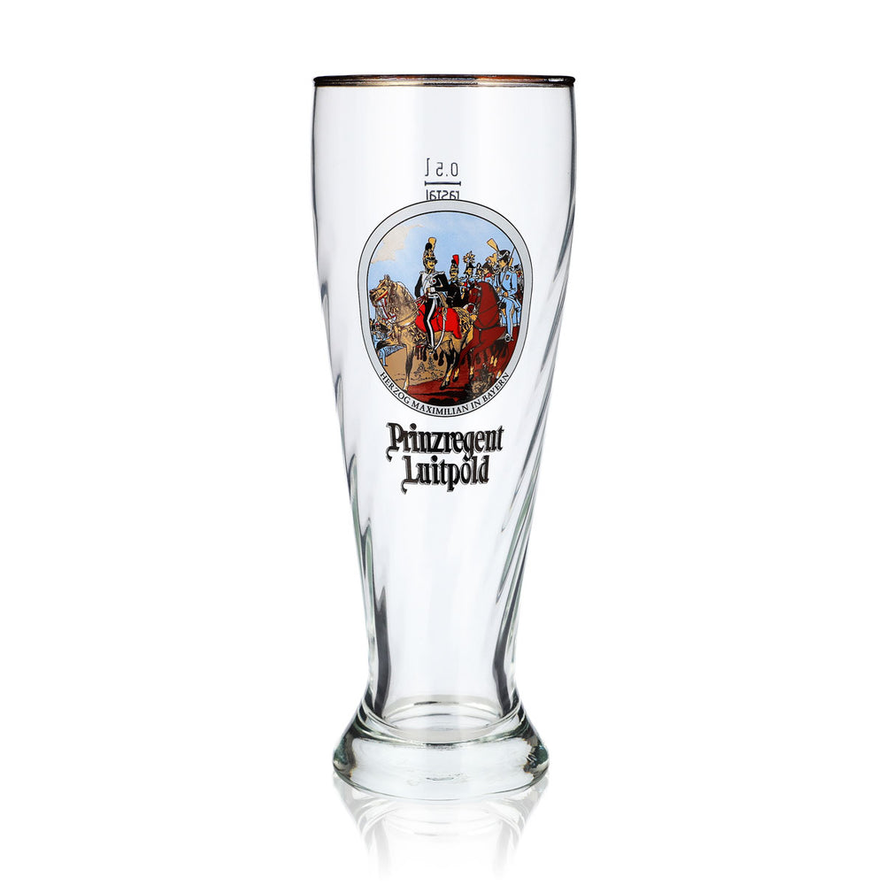 Verre à bière Luitpold 0,5 l Verre à bière blanche Herzog Maximilian Bayern  Rastal
