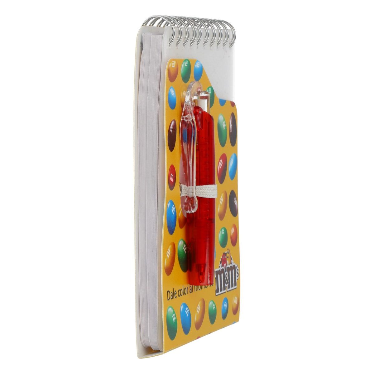 Bloc-notes M&M's avec bonbons et stylo, neuf, papier jaune, pour prendre des notes – Vue 2