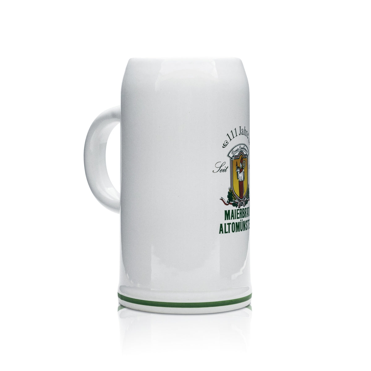 Verre à bière Maierbräu 0,5 l en grès, chope à anse, édition 111 ans – Vue 2