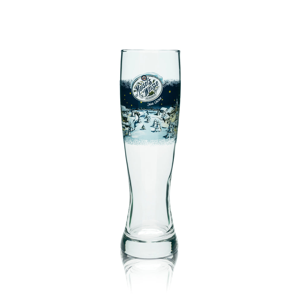 Maisels Weisse Verre à bière blanche 0,5l Verres à bière blanche à levure Édition spéciale hiver Cadeau