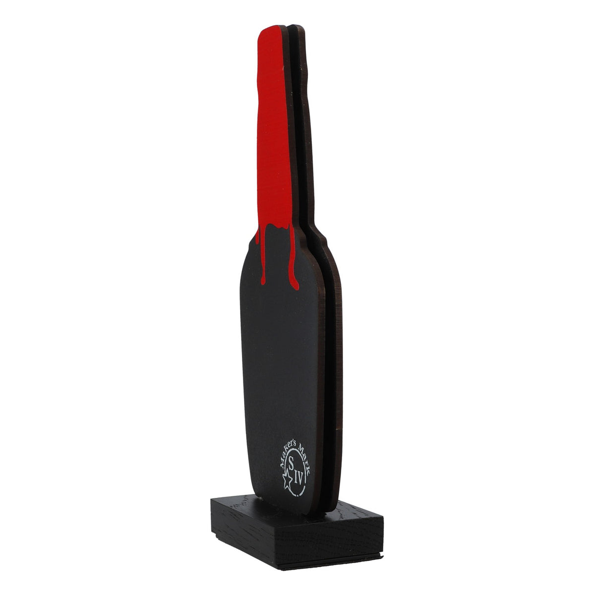 Makers Mark Whisky Présentoir de table Porte-cartes En forme de bouteille de bière – Vue 4