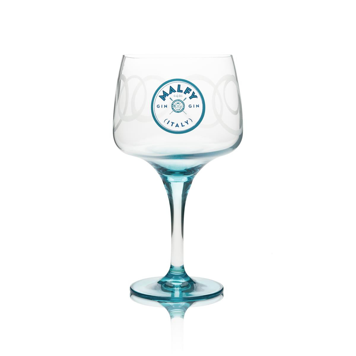 Verre à gin Malfy Ballon 0,6 l – Verre Copa avec pied bleu Édition spéciale Gin Tonic – Vue 2