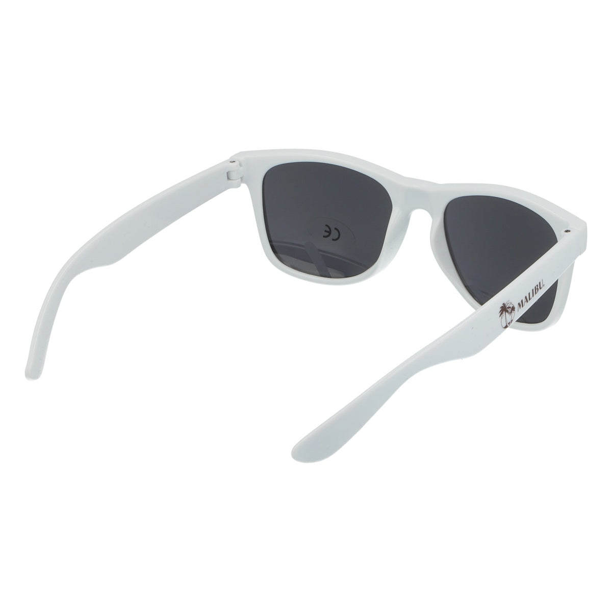 Lunettes de soleil Malibu blanches, protection UV 400, verres noirs, lunettes pour la plage et les fêtes – Vue 4