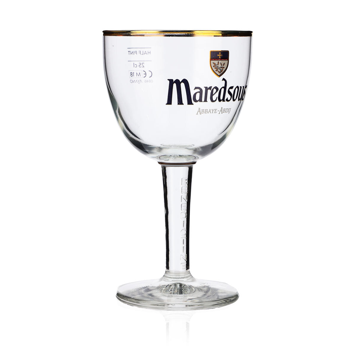 Verres à bière Maredsous Abbaya Verres à bière 0,25 l Gobelet bord doré – Vue 2