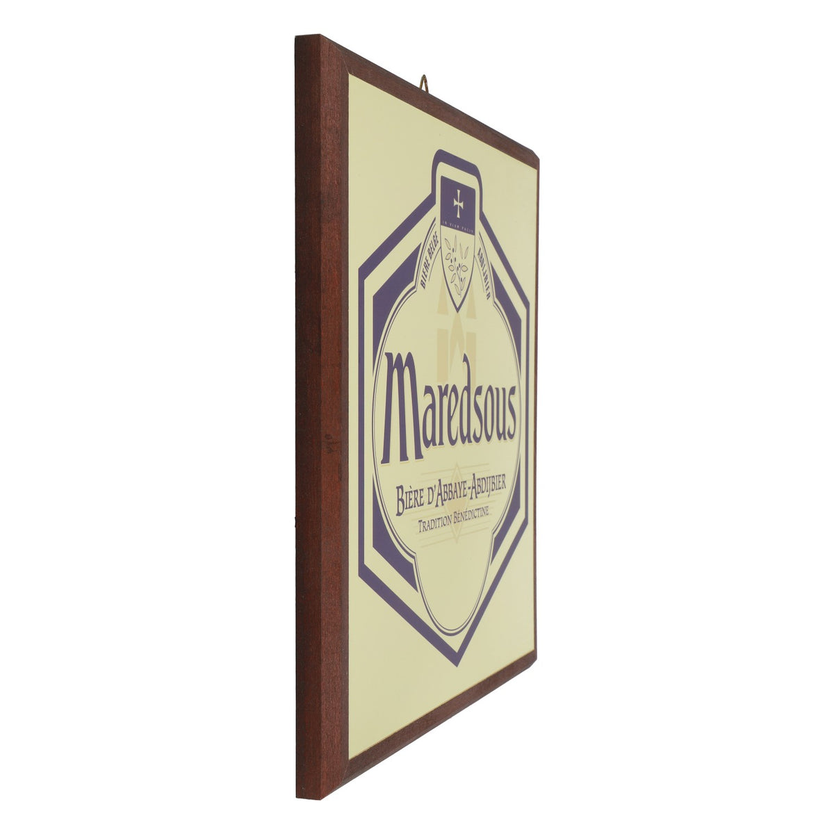 Maredsous Bière Image Décoration murale Impression murale 33x33 cm Cadre en bois – Vue 3