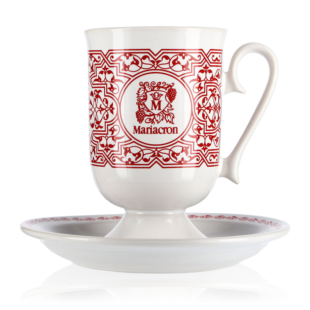 Mariacron Vin chaud Grog Punch Tasse avec soucoupe Céramique