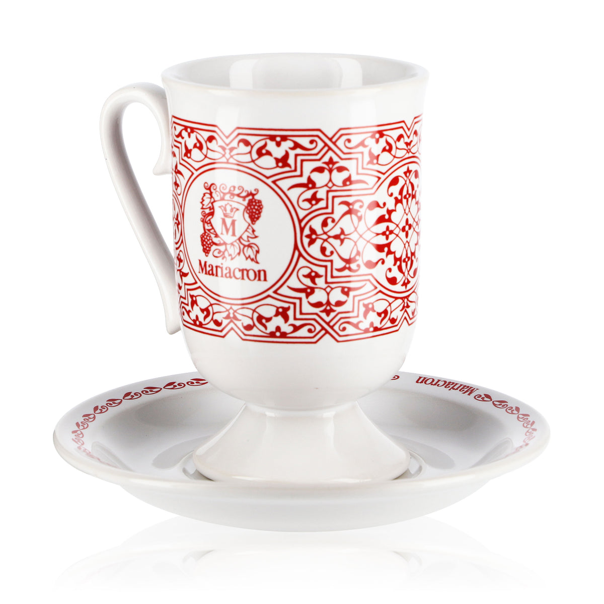 Mariacron Vin chaud Grog Punch Tasse avec soucoupe Céramique – Vue 2