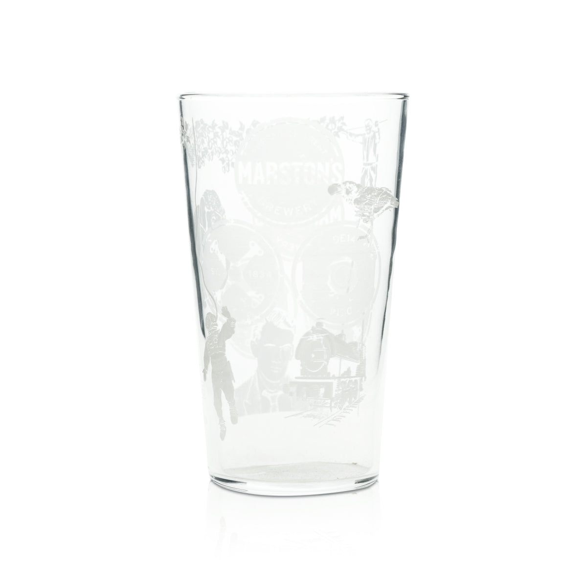 6 verres à bière Marstons 0,5 l, gravés, anglais, Beer Willi Cup – Vue 3