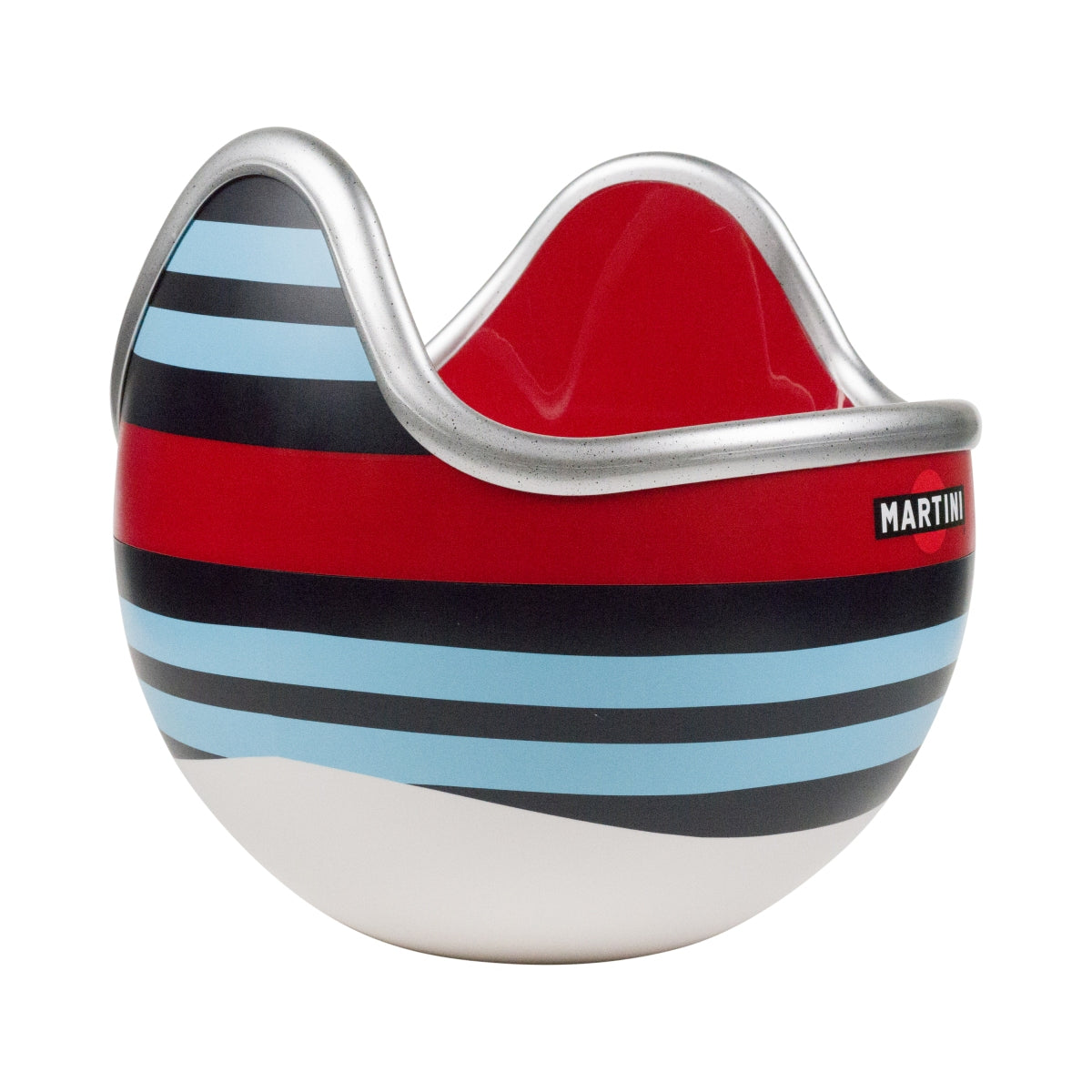 Martini Apéritif Refroidisseur de bouteille Bac à glaçons Racing Helmet ice Bucket – Vue 2