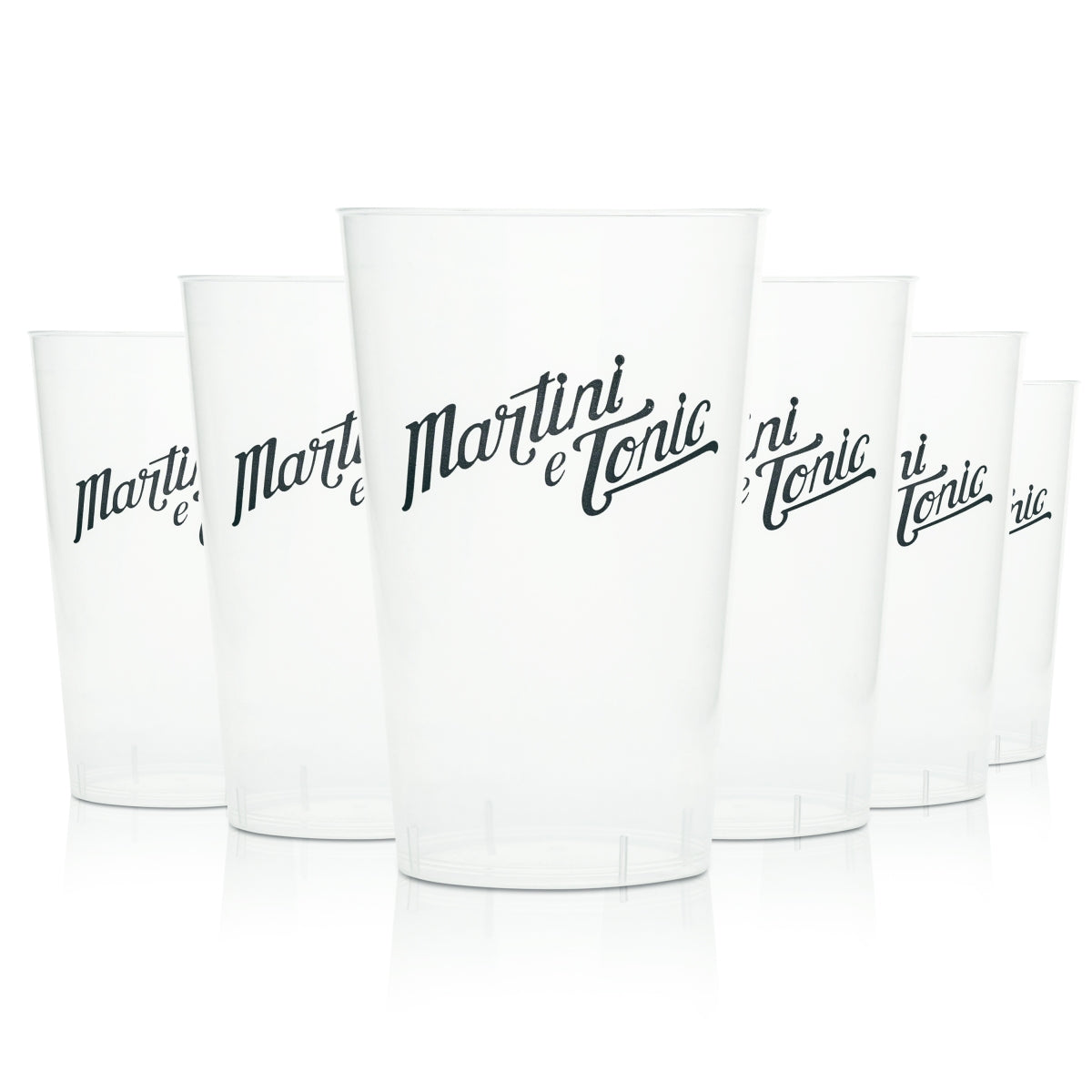 Verres à cocktail en plastique Martini 0,3 l réutilisables pour long drink, tonic et cocktail, pour bar