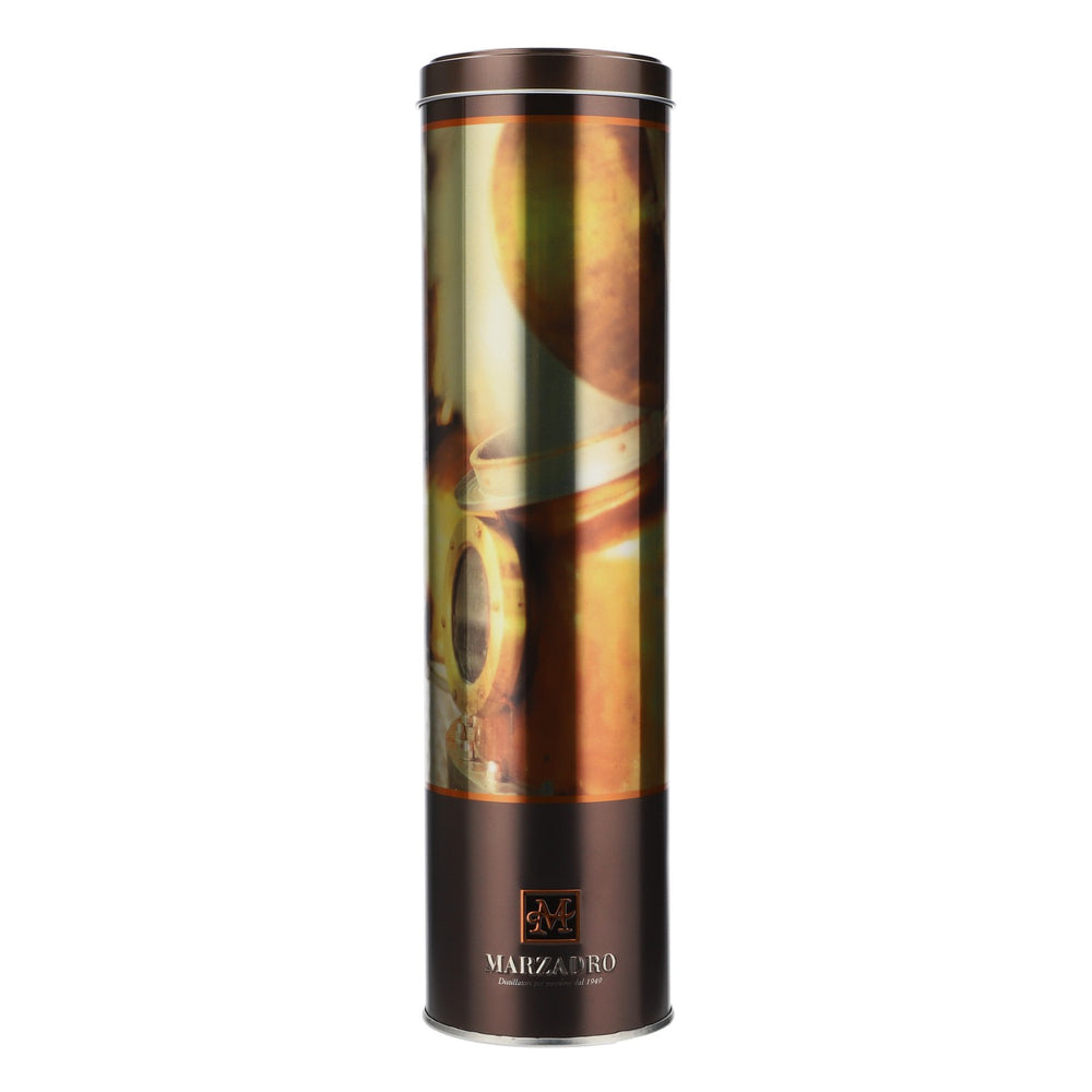 Marzadro Grappa Boîte métallique Emballage bouteille Emballage cadeau doré