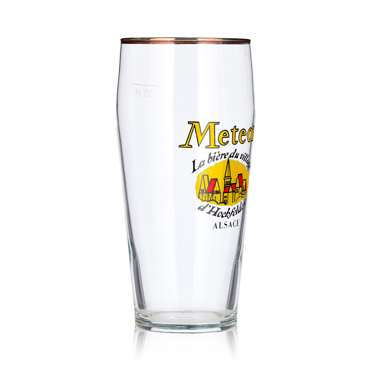 Verre à bière Meteor, gobelet de 0,25 l, Alsace, bord doré – Vue 3
