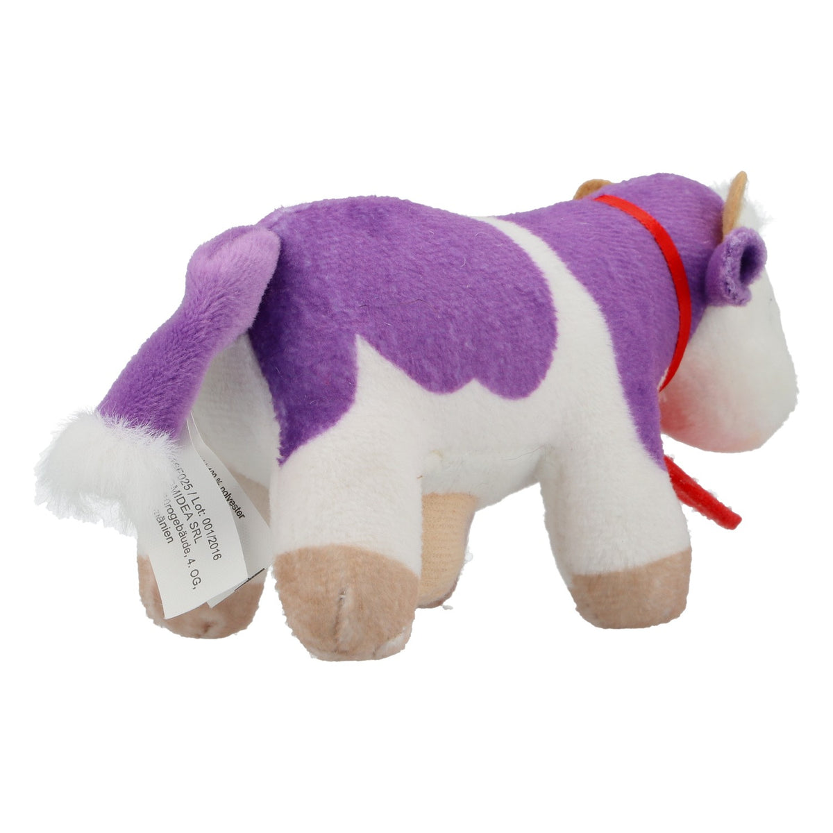 Milka - Peluche alimentaire en forme de vache avec un collier à cœur rouge - Peluche préférée - Neuve – Vue 3