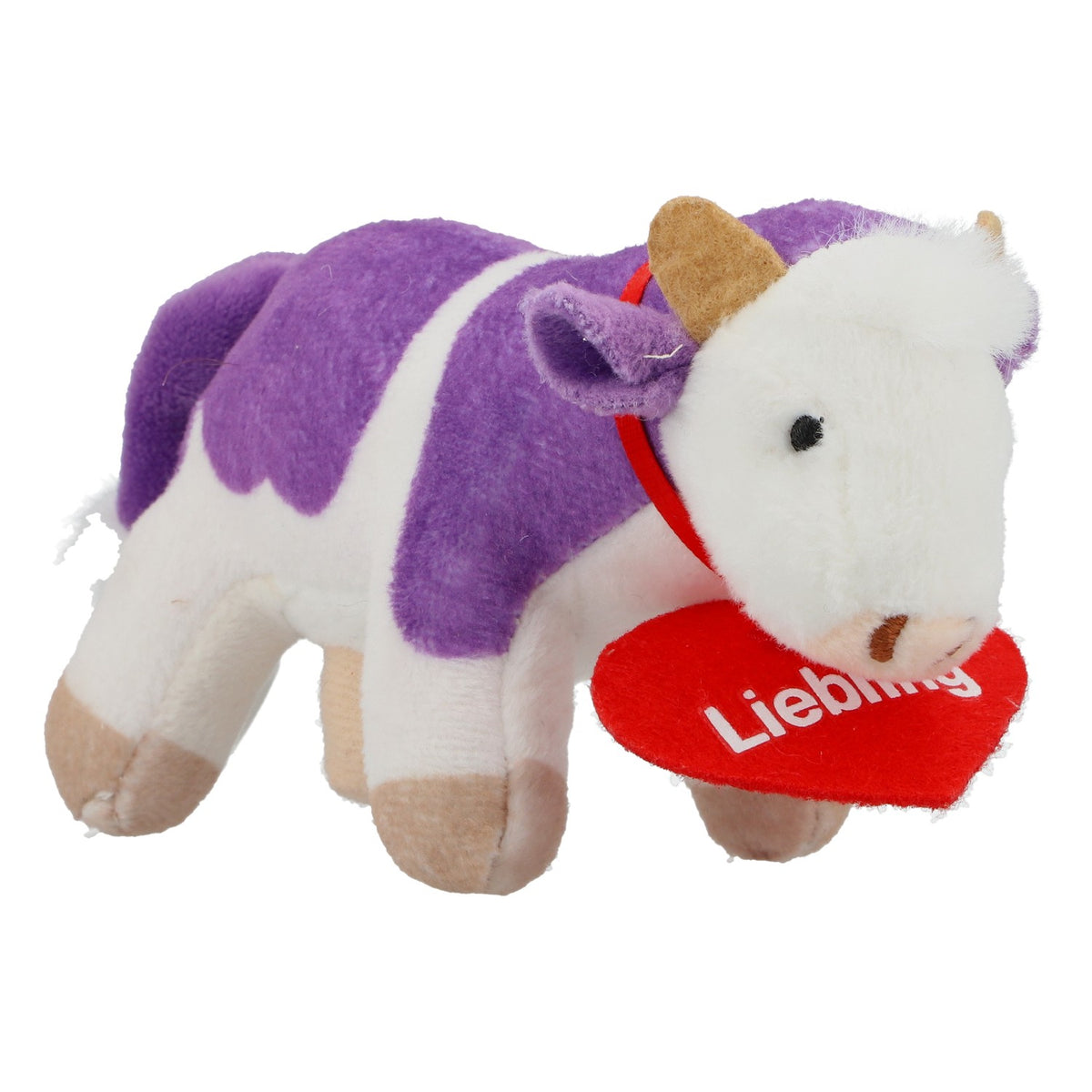 Milka - Peluche alimentaire en forme de vache avec un collier à cœur rouge - Peluche préférée - Neuve – Vue 4