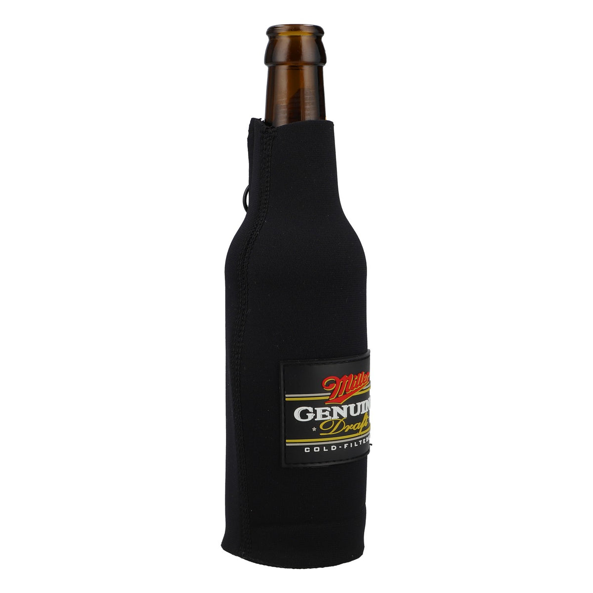 Housse pour bouteille Miller Genuine Draft en néoprène, support isotherme noir, bière – Vue 2