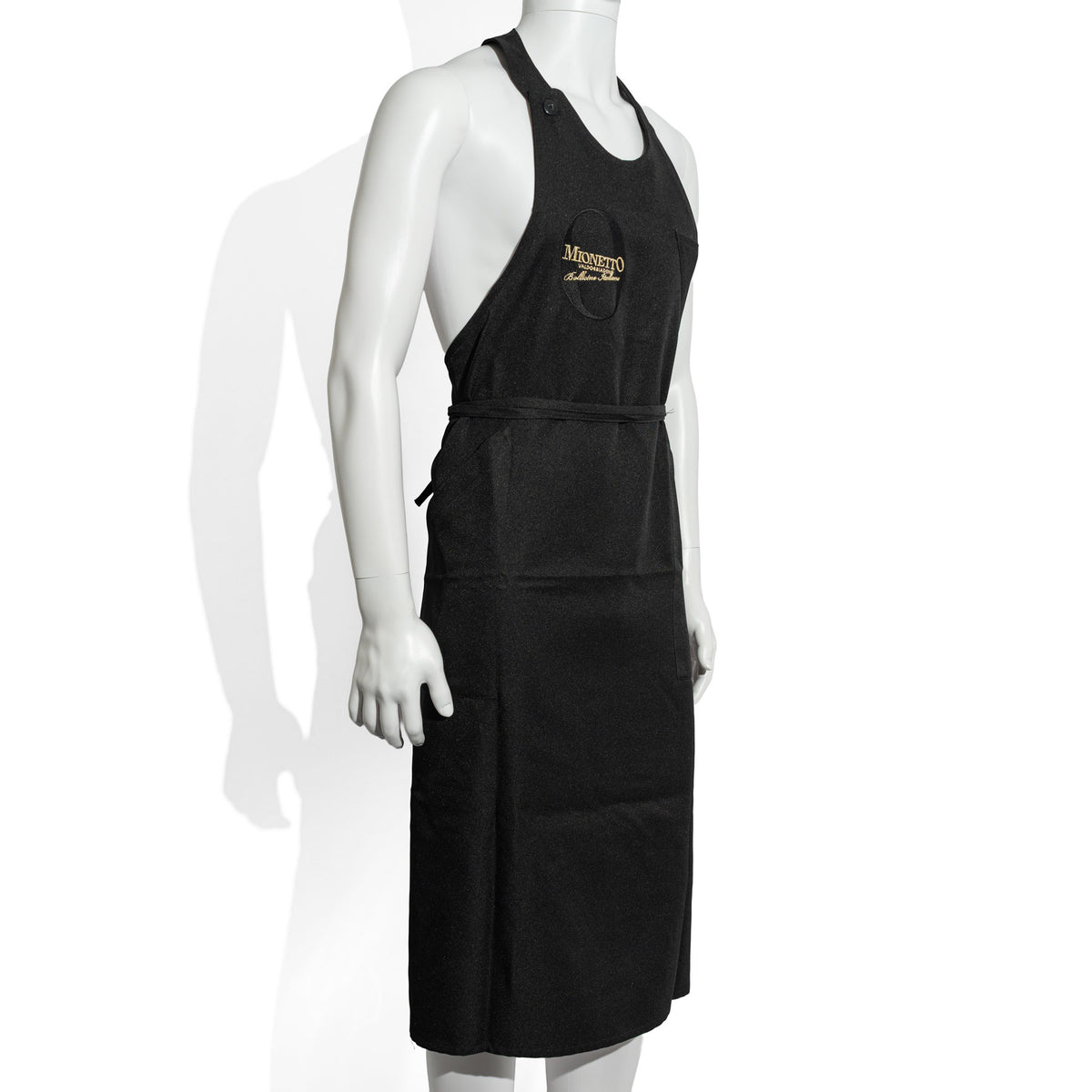 Tablier à vin mousseux Mionetto Tablier de sommelier Tablier de bistrot Service Long Bavoir Noir – Vue 2