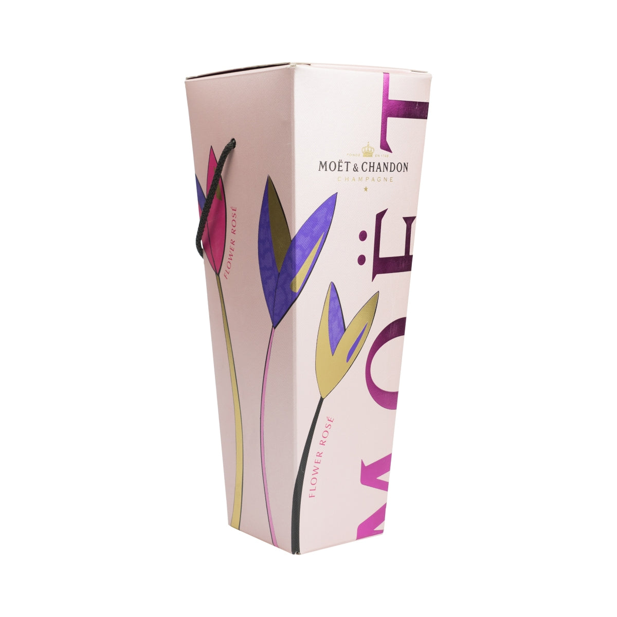 Champagne Moët & Chandon 4 verres + supports en forme de tulipe rouges Verres rares et exceptionnels – Vue 3