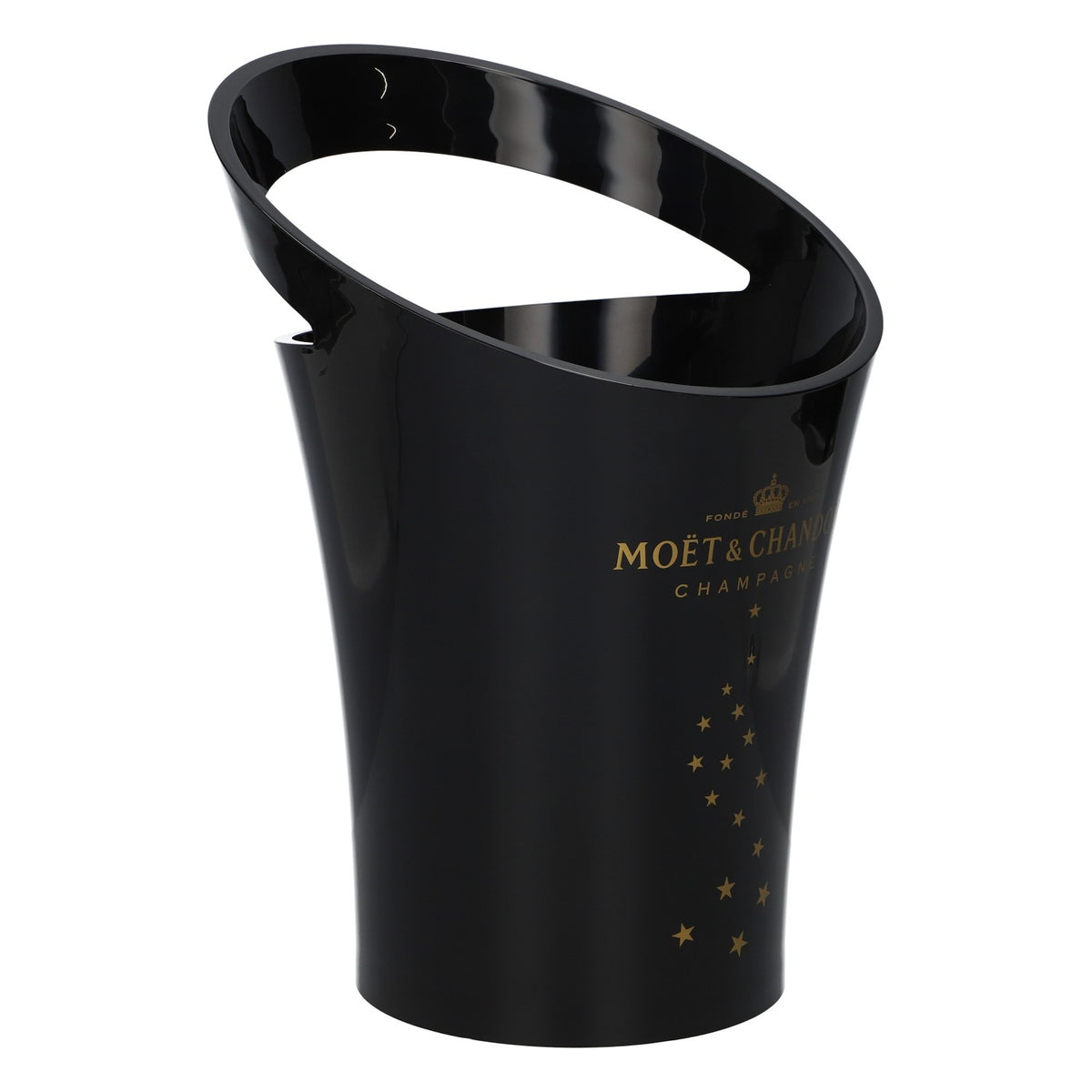 Seau à champagne Moët & Chandon en acrylique, modèle « Single Star », noir – Vue 3